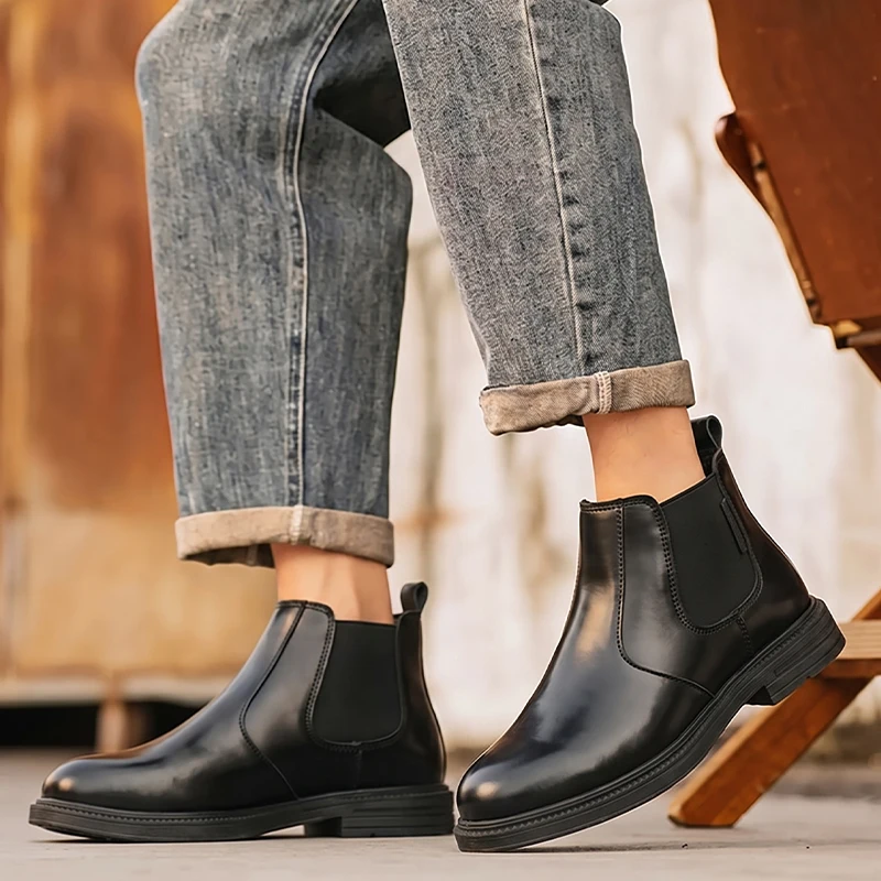 Men Leather Chelsea Ankle Boot - Men Formal Wear With Boots recension och pris