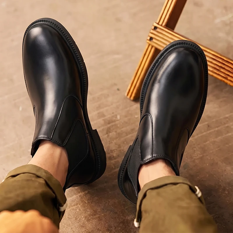 Men Leather Chelsea Ankle Boot - Men Formal Wear With Boots recension och pris
