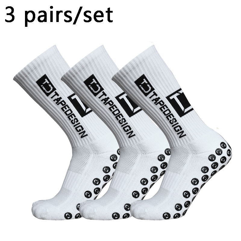 3 Pairs Anti-slip Soccer Socks - Sock Garter Men recension och pris