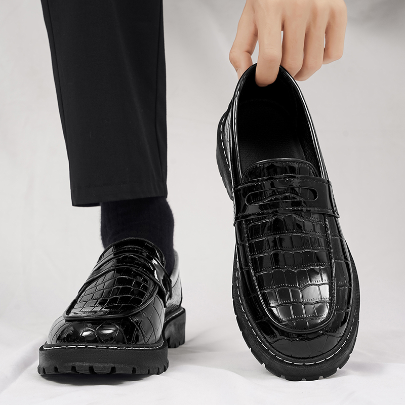 Man Shoes Casual Croc Pattern  - Formal Men Daily Wear Footwear recension och pris