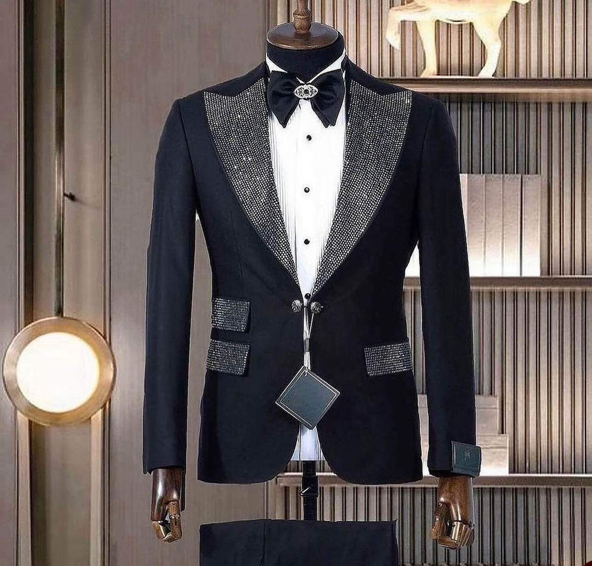 Formal Man Tuxedos Beaded 2 Pc - Men Formal Wear Modern recension och pris