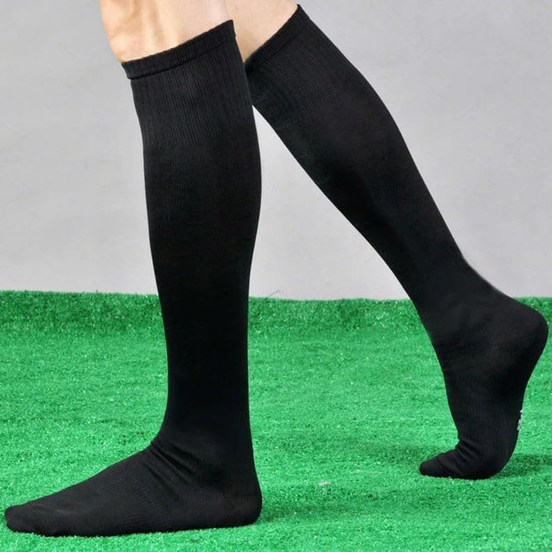 1 Pair Knee High Cotton Soccer - Sock Garter Men recension och pris
