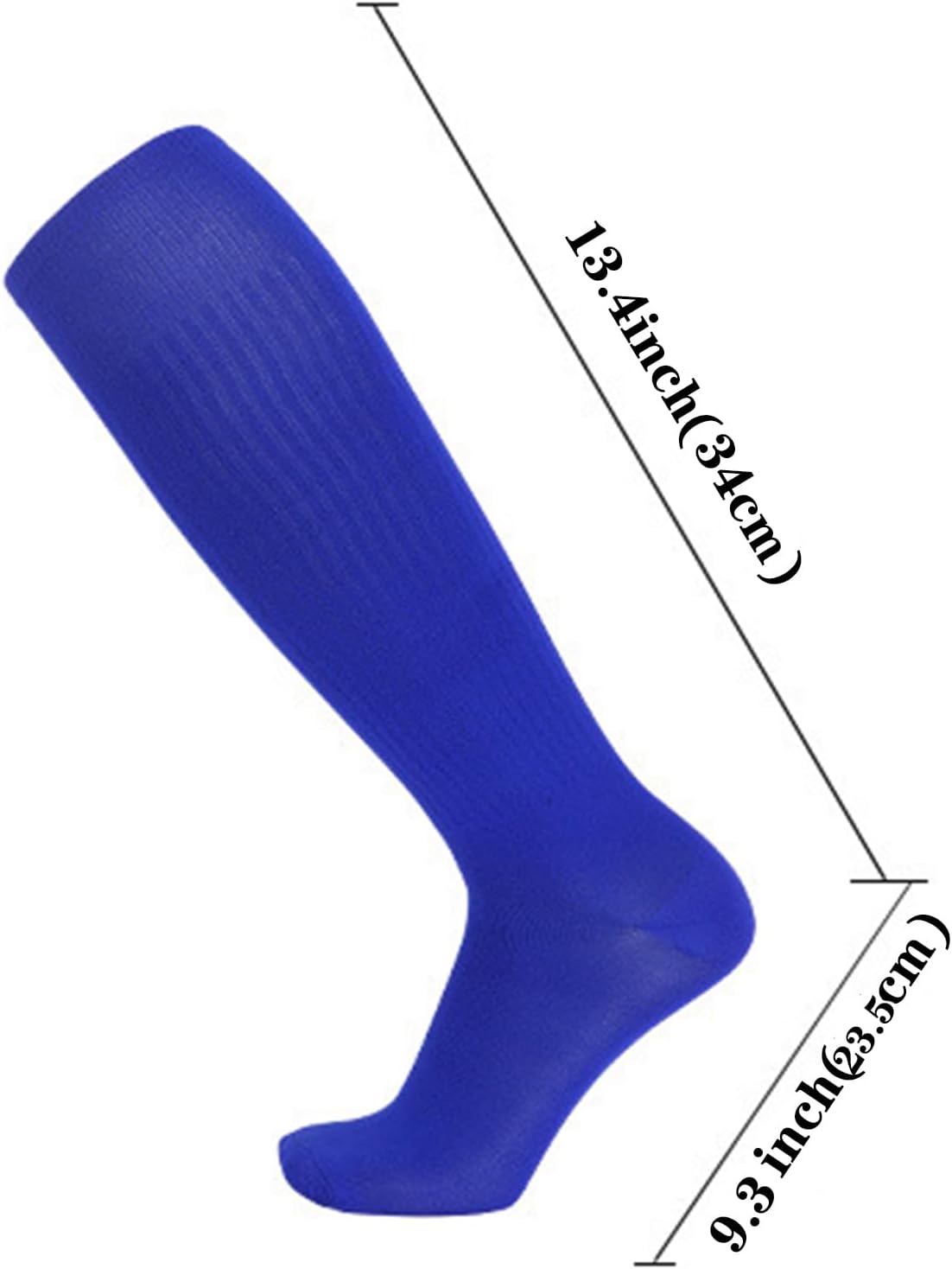 1 Pair Knee High Cotton Soccer - Sock Garter Men recension och pris