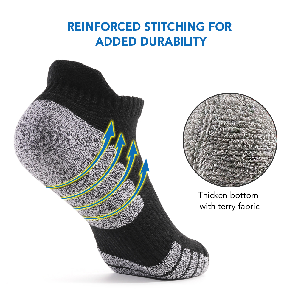 6/12Pairs Sport Ankle Socks At - Sock Garter Men recension och pris