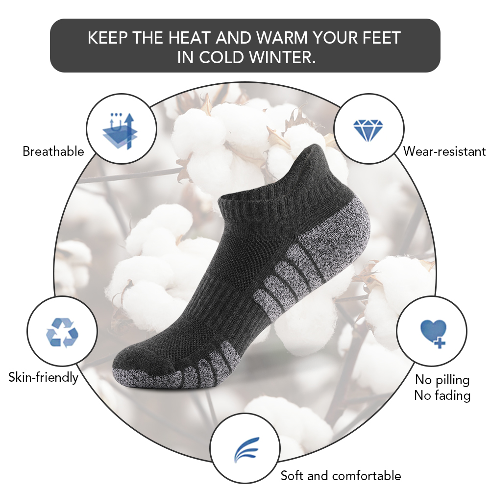 6/12Pairs Sport Ankle Socks At - Sock Garter Men recension och pris