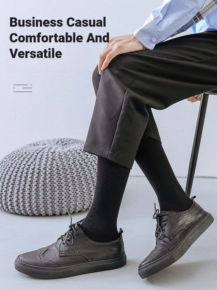 1 Pair Men Solid Knee High Bus - Sock Garter Men recension och pris